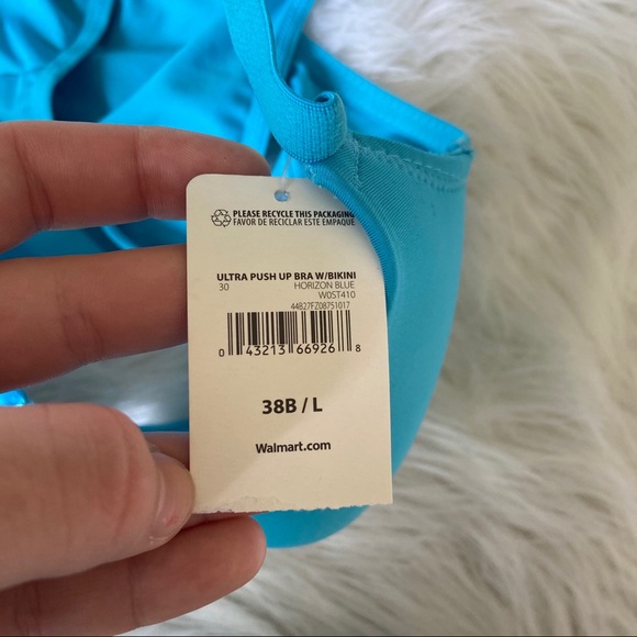 38B Simply Basic Push Up Bra Bikini Panty Set NWT - Picture 2 of 4